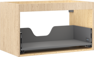 Mexen Box-A cabinet body for 80 cm washbasin, 1 drawer, oak - 91AX0-0800-470-1-81