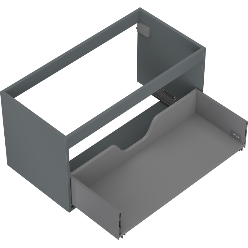 Mexen Box-A vanity unit cabinet body 90 cm, 1 drawer, matte graphite - 91AX0-0900-470-1-66