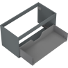 Mexen Box-A vanity cabinet body 90 cm, 1 drawer, matte graphite - 91AX0-0900-470-1-66
