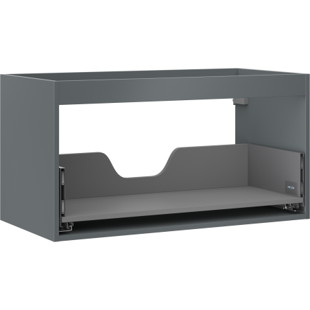Mexen Box-A vanity cabinet body 90 cm, 1 drawer, matte graphite - 91AX0-0900-470-1-66