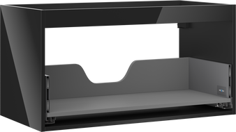 Mexen Box-A vanity cabinet body 90 cm, 1 drawer, black gloss - 91AX0-0900-470-1-70