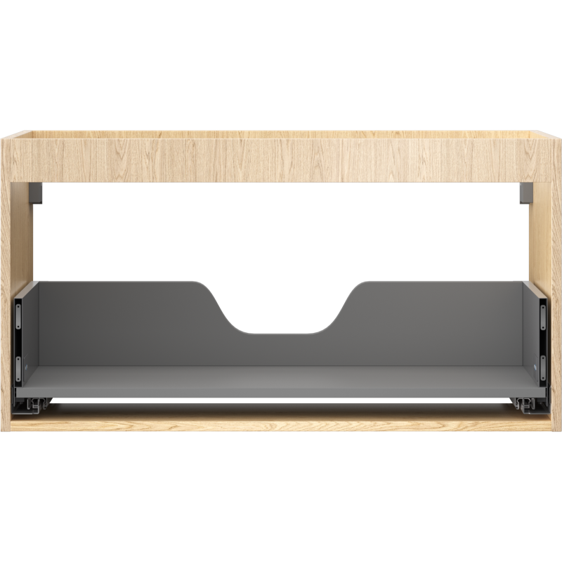 Mexen Box-A washbasin cabinet body 90 cm, 1 drawer, oak - 91AX0-0900-470-1-81