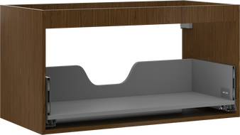 Mexen Box-A cabinet body under the washbasin 90 cm, 1 drawer, walnut - 91AX0-0900-470-1-86