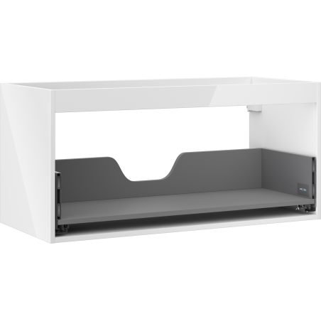Mexen Box-A cabinet body for washbasin 100 cm, 1 drawer, white gloss - 91AX0-1000-470-1-00