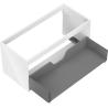 Mexen Box-A cabinet body for washbasin 100 cm, 1 drawer, white gloss - 91AX0-1000-470-1-00