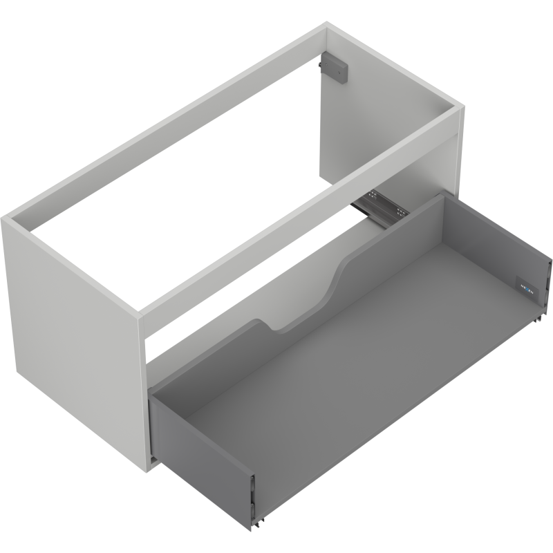 Mexen Box-A cabinet base for washbasin 100 cm, 1 drawer, matte grey - 91AX0-1000-470-1-62
