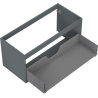 Mexen Box-A Cabinet Under Sink 100 cm, 1 Drawer, Matte Graphite - 91AX0-1000-470-1-66