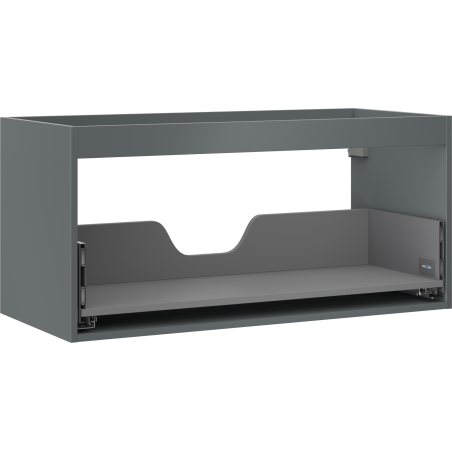 Mexen Box-A Cabinet Under Sink 100 cm, 1 Drawer, Matte Graphite - 91AX0-1000-470-1-66