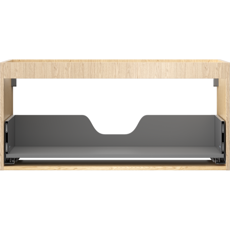 Mexen Box-A cabinet body for washbasin 100 cm, 1 drawer, oak - 91AX0-1000-470-1-81