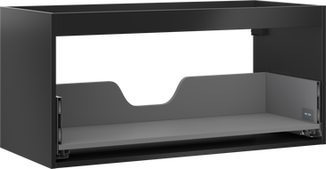 Mexen Box-A cabinet body for washbasin 100 cm, 1 drawer, black matte - 91AX0-1000-470-1-71