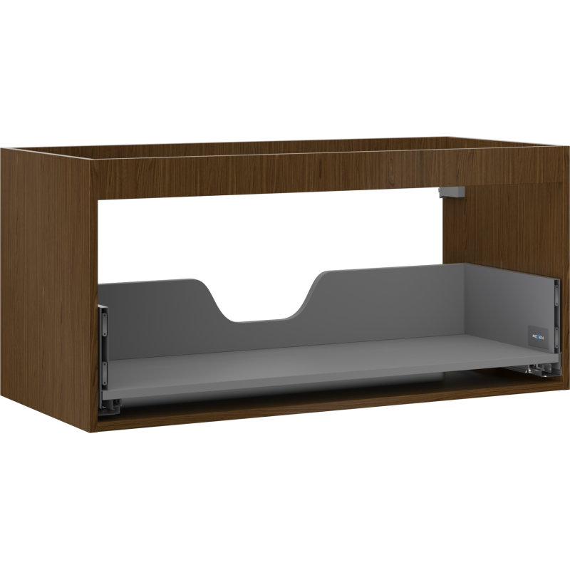 Mexen Box-A cabinet body for washbasin 100 cm, 1 drawer, walnut - 91AX0-1000-470-1-86