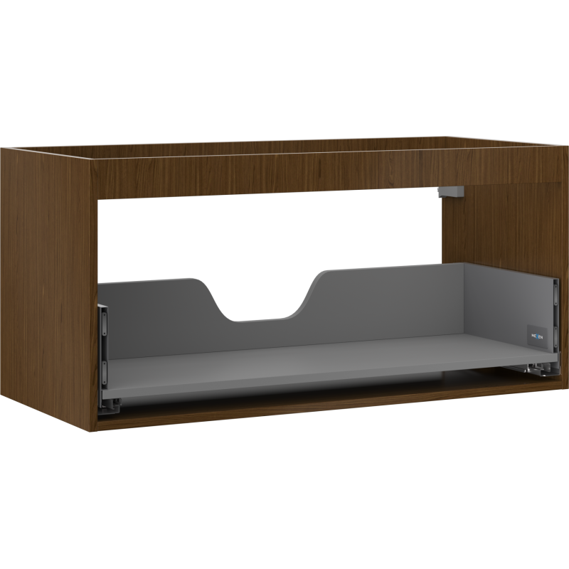 Mexen Box-A under-sink cabinet body 100 cm, 1 drawer, walnut - 91AX0-1000-470-1-86