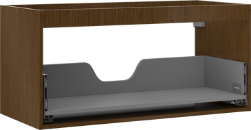 Mexen Box-A cabinet body for washbasin 100 cm, 1 drawer, walnut - 91AX0-1000-470-1-86
