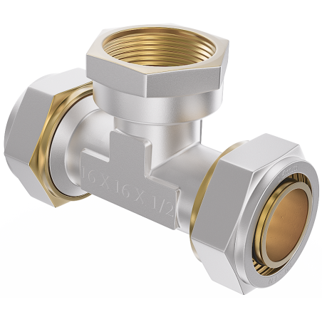 Mexen PEX-S compression tee PEX 25 x 3/4 F x 25 - W97232-2534F25-00