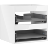 Mexen Box-A 50 cm Bathroom Cabinet Base, 2 Drawers, High Gloss White - 91AX0-0500-470-2-00