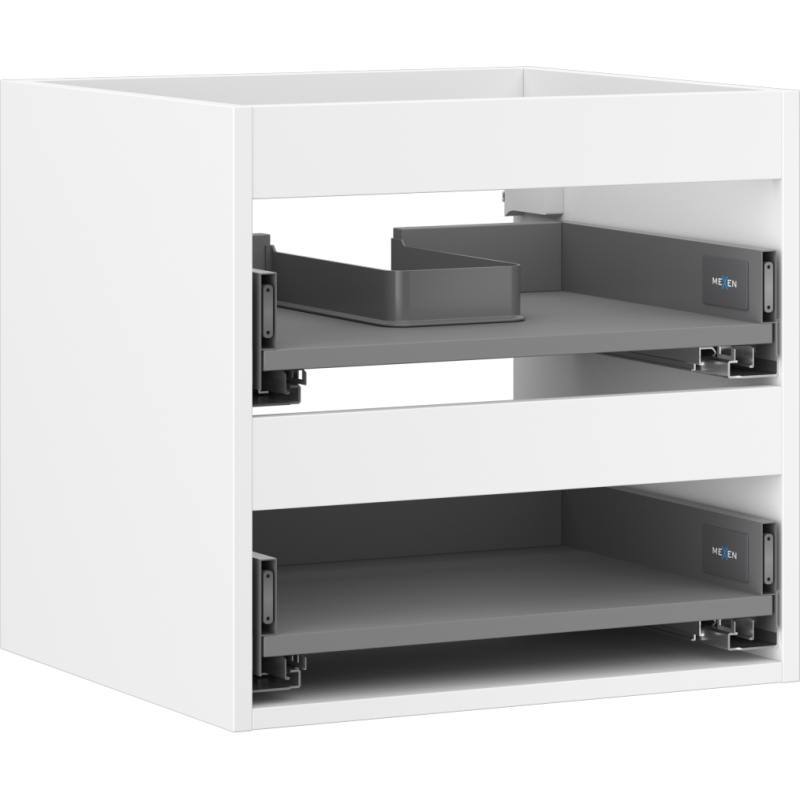 Mexen Box-A Vanity Unit Cabinet 50 cm, 2 Drawers, White Matte - 91AX0-0500-470-2-01