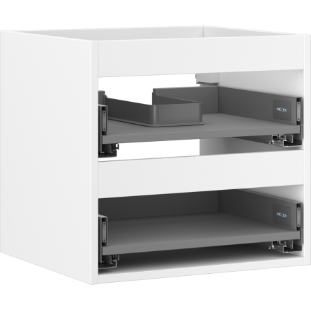 Mexen Box-A Vanity Unit Cabinet 50 cm, 2 Drawers, White Matte - 91AX0-0500-470-2-01