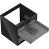 Mexen Box-A 50 cm Vanity Cabinet Body, 2 Drawers, Black Gloss - 91AX0-0500-470-2-70