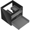 Mexen Box-A 50 cm Vanity Cabinet Body, 2 Drawers, Black Gloss - 91AX0-0500-470-2-70