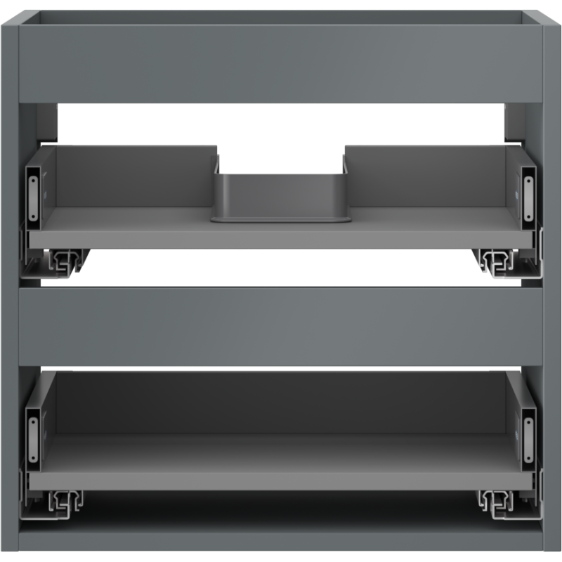 Mexen Box-A base unit for washbasin 50 cm, 2 drawers, matt graphite - 91AX0-0500-470-2-66