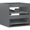 Mexen Box-A Cabinet Body for Washbasin 50 cm, 2 Drawers, Matte Graphite - 91AX0-0500-470-2-66