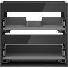 Mexen Box-A cabinet body for washbasin 50 cm, 2 drawers, black gloss - 91AX0-0500-470-2-70