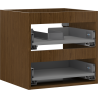 Mexen Box-A Cabinet Body Under Basin 50 cm, 2 Drawers, Walnut - 91AX0-0500-470-2-86