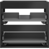 Mexen Box-A cabinet corpus under washbasin 50 cm, 2 drawers, black matte - 91AX0-0500-470-2-71