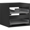 Mexen Box-A Cabinet Base for Sink 50 cm, 2 Drawers, Black Matte - 91AX0-0500-470-2-71