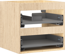 Mexen Box-A cabinet under-sink body 50 cm, 2 drawers, oak - 91AX0-0500-470-2-81