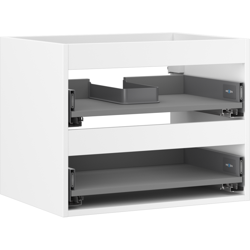 Mexen Box-A cabinet under-sink 60 cm, 2 drawers, white matte - 91AX0-0600-470-2-01