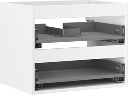 Mexen Box-A cabinet under-sink 60 cm, 2 drawers, white matte - 91AX0-0600-470-2-01