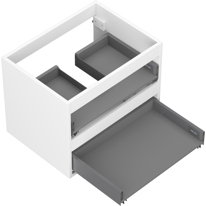Mexen Box-A cabinet carcass for washbasin 60 cm, 2 drawers, white matte - 91AX0-0600-470-2-01