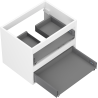 Mexen Box-A cabinet under-sink 60 cm, 2 drawers, white matte - 91AX0-0600-470-2-01