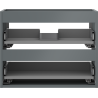 Mexen Box-A cabinet body under the sink 60 cm, 2 drawers, matte graphite - 91AX0-0600-470-2-66