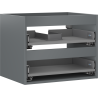 Mexen Box-A cabinet body under the sink 60 cm, 2 drawers, matte graphite - 91AX0-0600-470-2-66