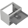 Mexen Box-A bathroom cabinet frame 60 cm, 2 drawers, matte gray - 91AX0-0600-470-2-62