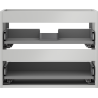 Mexen Box-A bathroom cabinet frame 60 cm, 2 drawers, matte gray - 91AX0-0600-470-2-62