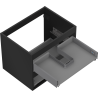 Mexen Box-A cabinet body for washbasin 60 cm, 2 drawers, black matte - 91AX0-0600-470-2-71