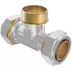 Mexen PEX-S compression tee PEX 32 x 3/4 M x 32 - W97233-3234M32-00