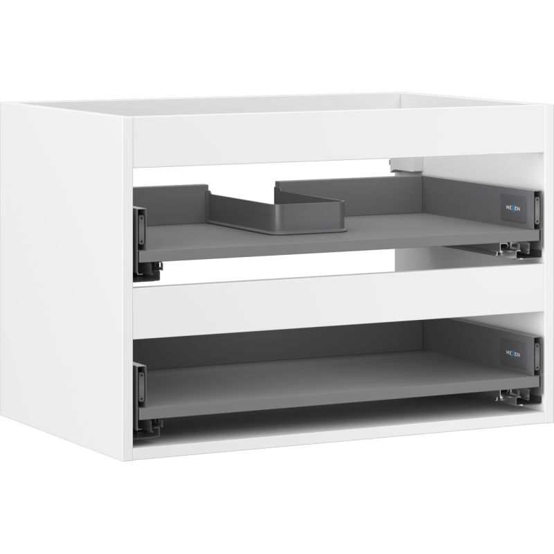Mexen Box-A 70 cm Vanity Cabinet Body, 2 Drawers, White Matte - 91AX0-0700-470-2-01