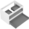Mexen Box-A 70 cm Vanity Cabinet Body, 2 Drawers, White Matte - 91AX0-0700-470-2-01
