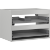 Mexen Box-A cabinet under-sink body 70 cm, 2 drawers, matte gray - 91AX0-0700-470-2-62
