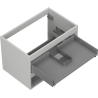 Mexen Box-A cabinet under-sink body 70 cm, 2 drawers, matte gray - 91AX0-0700-470-2-62