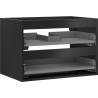 Mexen Box-A cabinet base for washbasin 70 cm, 2 drawers, matte black - 91AX0-0700-470-2-71