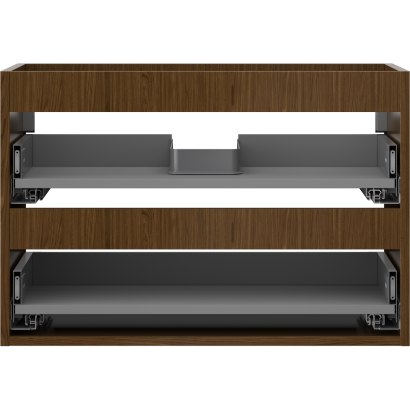 Mexen Box-A cabinet unit for washbasin 70 cm, 2 drawers, walnut - 91AX0-0700-470-2-86