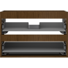 Mexen Box-A vanity cabinet body 70 cm, 2 drawers, walnut - 91AX0-0700-470-2-86
