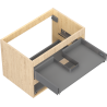 Mexen Box-A Vanity Cabinet Body 70 cm, 2 Drawers, Oak - 91AX0-0700-470-2-81