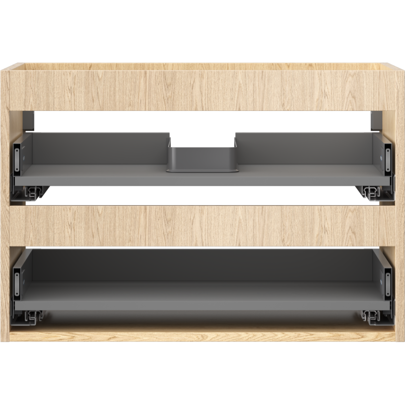 Mexen Box-A cabinet frame under washbasin 70 cm, 2 drawers, oak - 91AX0-0700-470-2-81