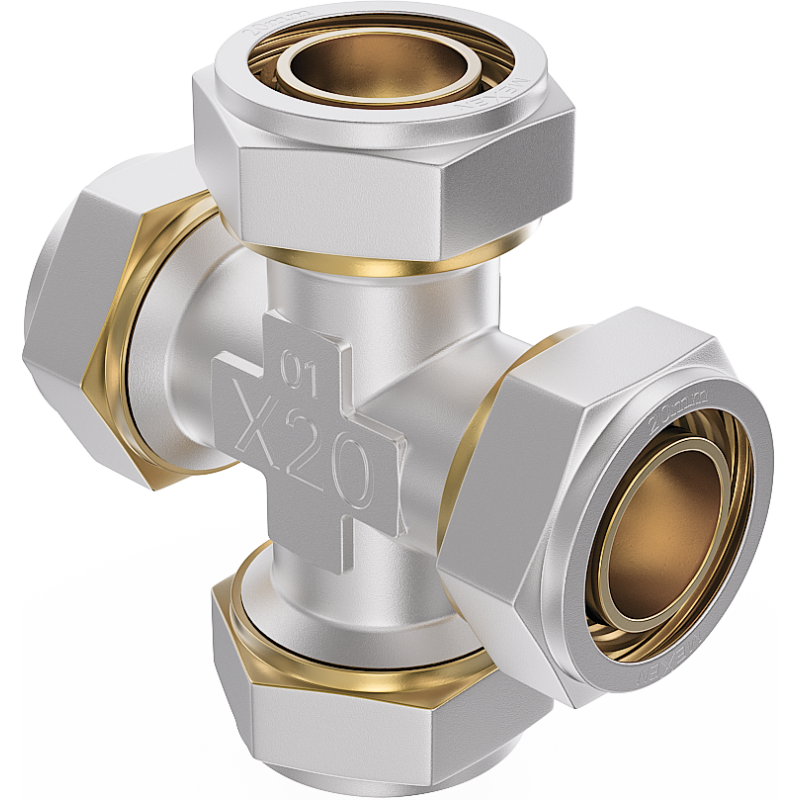 Mexen PEX-S compressive quadruple fitting PEX 16 x 16 x 16 x 16 - W97237-161616-00